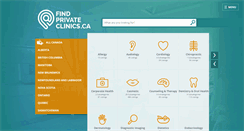 Desktop Screenshot of findprivateclinics.ca