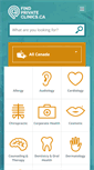 Mobile Screenshot of findprivateclinics.ca
